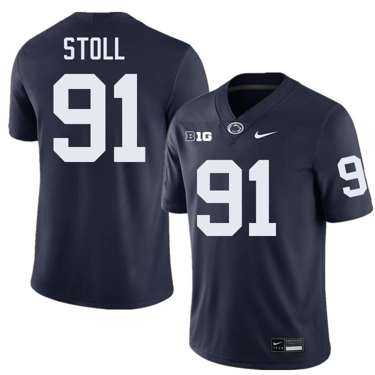 Chris Stoll Penn State Jersey,PSU Nittany Lions #91 Chris Stoll Football Uniforms-Navy